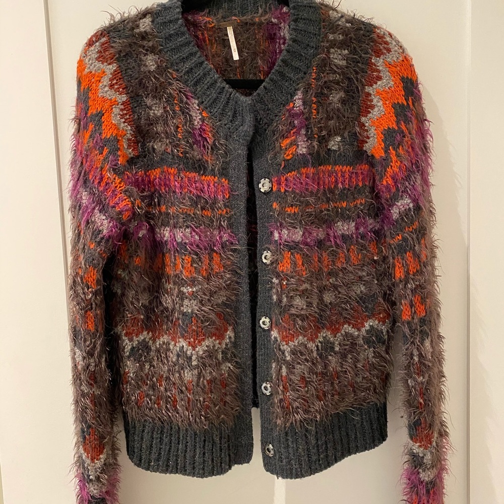 Free People Printed Sweater